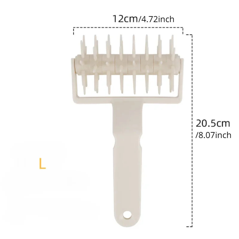 Pizza Dough Docker Roller | 3-Size Plastic Pastry Perforator for Even Baking detail view