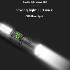 Rechargeable LED Flashlight | 600 Lumen Waterproof Torch for Camping & Fishing detail view