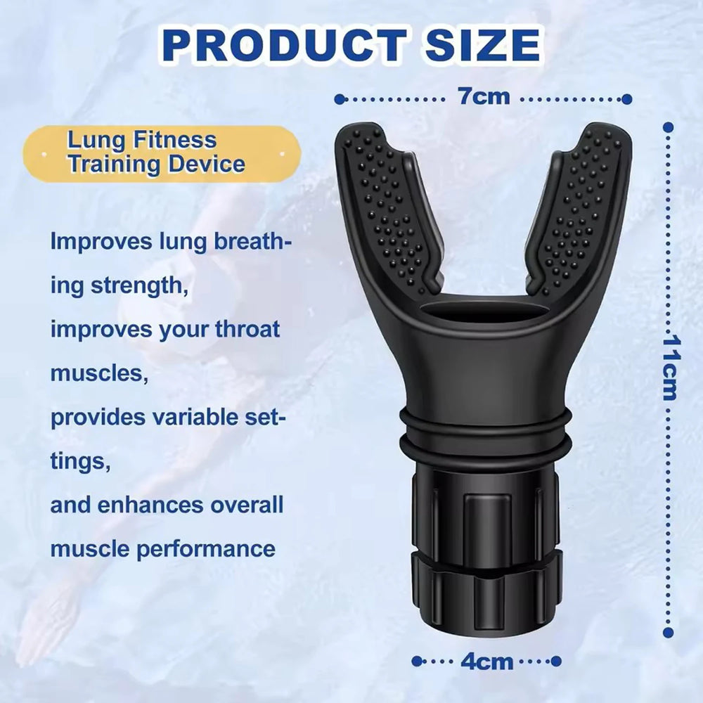 Breathing Trainer Lung Flexer | Durable Fitness Exerciser for Increased Lung Capacity close-up view
