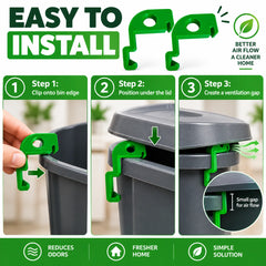 2pcs Trash Bin Ventilation Clip | Anti-Pest, Anti-Odor, Improves Air Circulation, Reduces Unpleasant Smells, Insect Prevention