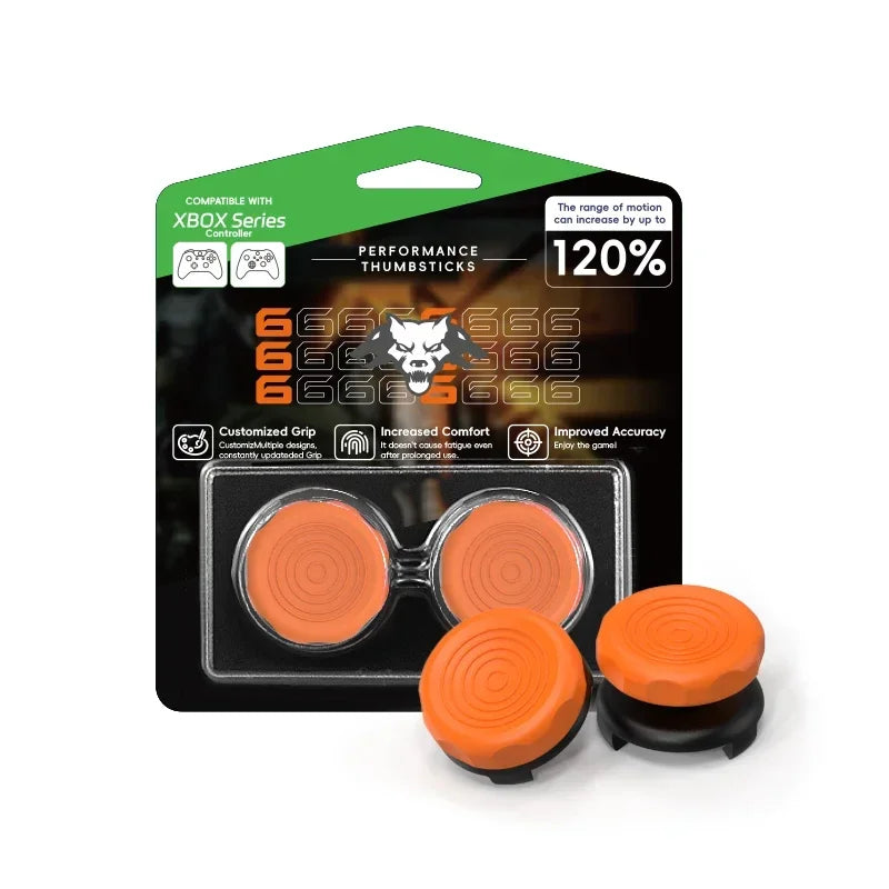 DATA FROG 2PCS High-Rise Analog Stick Cap for PS4 PS5 Xbox One Controller | FPS Precisio detail view