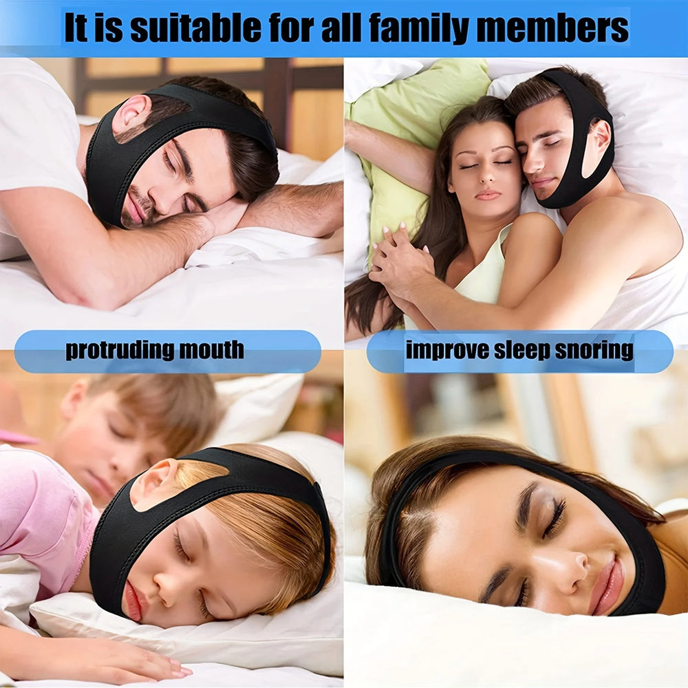 Neoprene Anti Snoring Chin Strap | Stop Snoring Jaw Belt Sleep Aid detail view