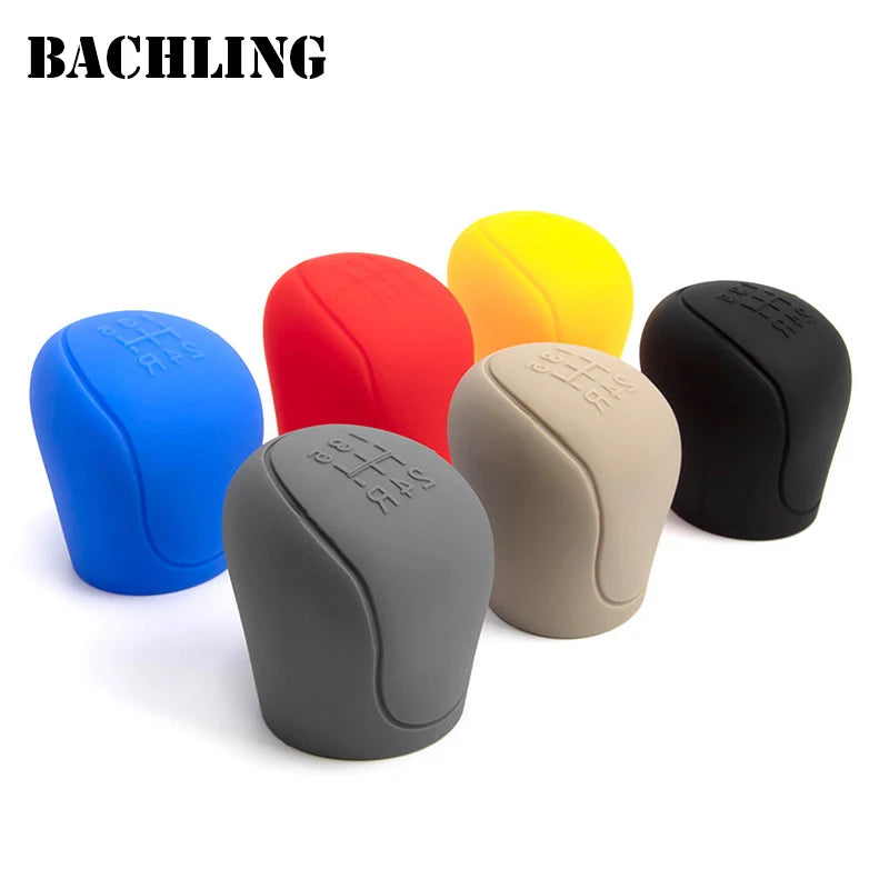 1PC Manual 5/6-speed Car Interior Accessories Car Silicone Gear Shift Knob Cover Sh additional angle