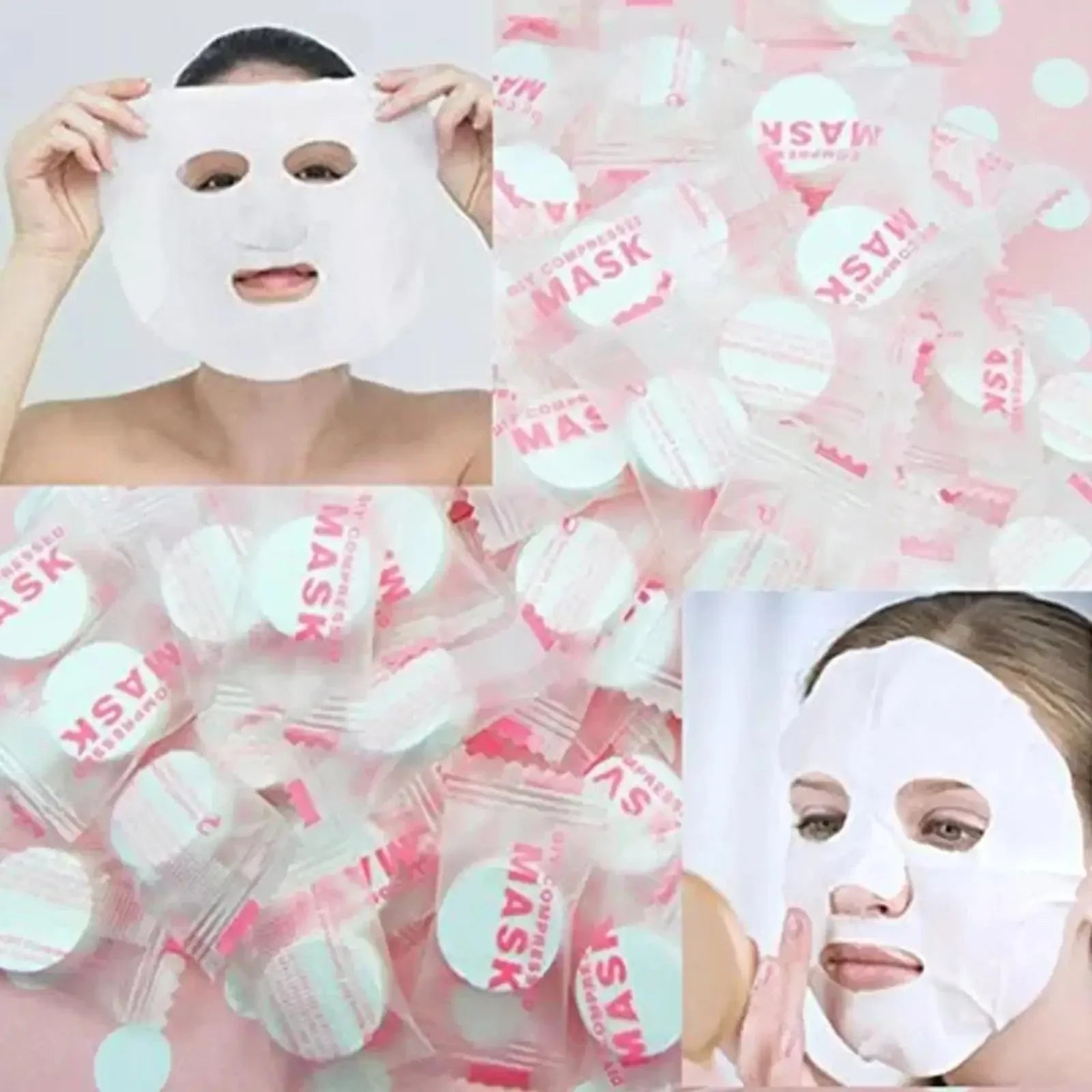 30/50 Pcs Disposable Compressed Mask Skin Care Portable Travel Non-woven Mask Face Sheet Beauty Face