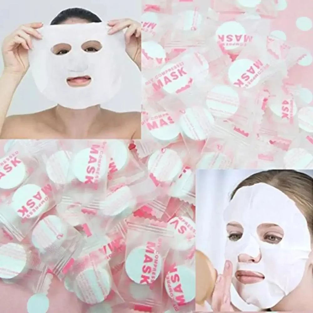 30/50 Pcs Disposable Compressed Mask Skin Care Portable Travel Non-woven Mask Face Sheet Beauty Face
