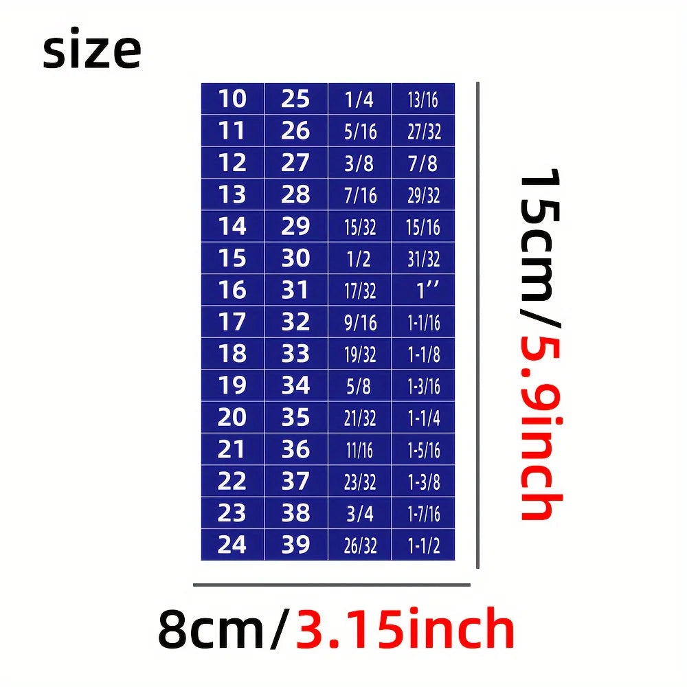 60pcs Mechanical Drive Socket Label Stickers | Quick and Easy Reminder Toolbox Decals alternate view