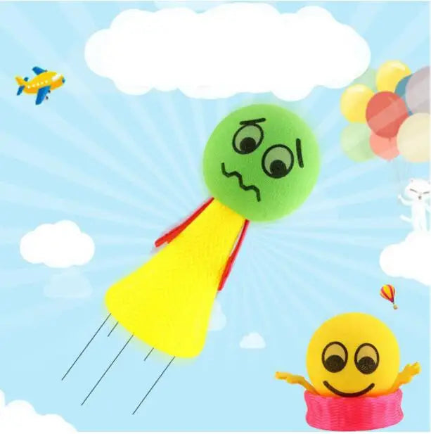 10Pcs Plastic Doll Funny Toys Random Multicolor Campus rewards Creative Gift Jump Boun close-up view