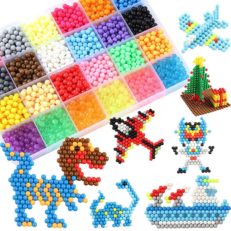 300pcs DIY Water Spray Beads 36 Colors Refill Beads Puzzle Crystal Set Ball Game 3D additional angle