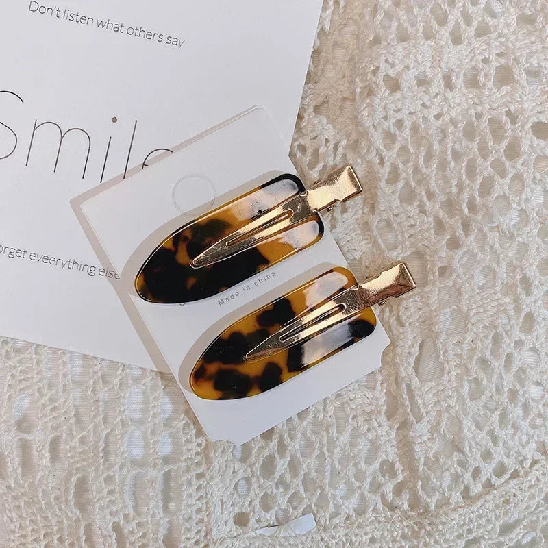 Set 4/2 Pcs No Bend Crease Seamless Hair Clips Fringe Hairpin Duckbill Clip Makeup Bangs Fixed Side Bangs Salon Styling Headwear