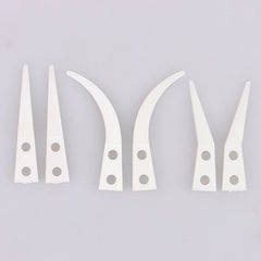 Anti-static Ceramic Tweezers Set | 2pcs Straight and Curved Tip for Electronics Repair close-up view