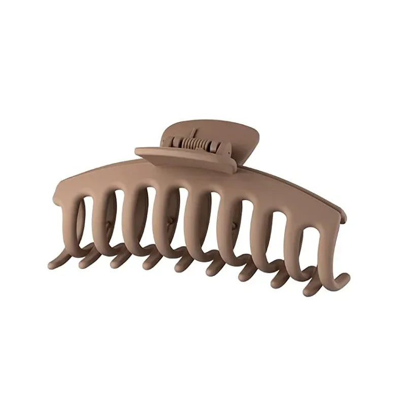 Korean Solid Large Hair Claws Elegant Frosted Acrylic Hair Clips Hairpins Barrettes Headwear for Women Girls Hair Accessories