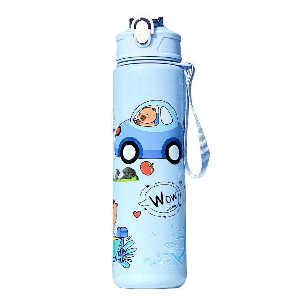 700ml Capybara Cute Water Cup with Straw & Handle Sports Water Bottle Large Capacit additional angle