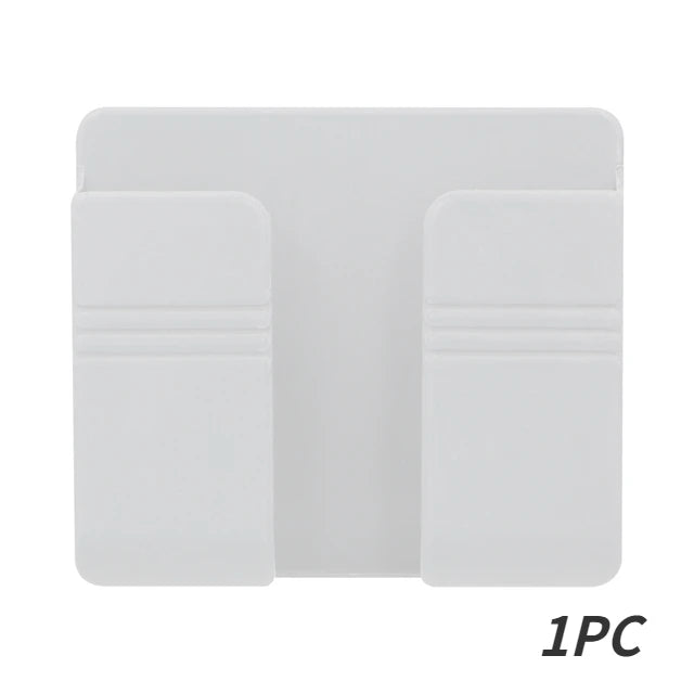 1-4pcs Wall Mounted Storage Box Multifunction Punch Free Organizer TV Remote Control lifestyle view