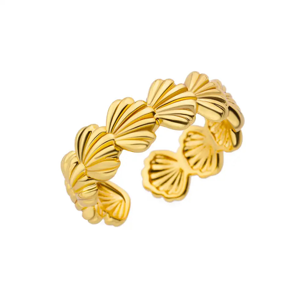 316L Stainless Steel Rings for Women Gold Color Never Fade Luxury Classic rings weddi alternate view