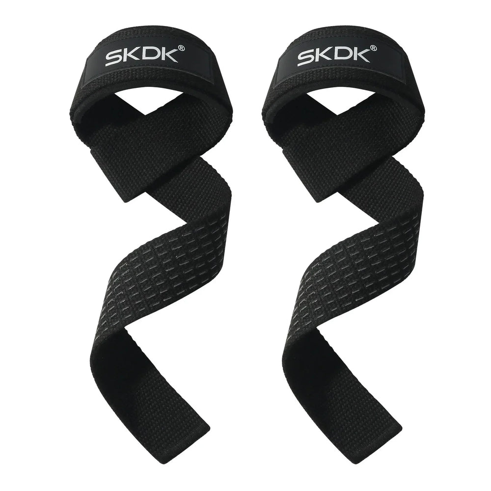 Adjustable Weightlifting Wrist Straps | Non-Slip Gym Lifting Support Bands close-up view