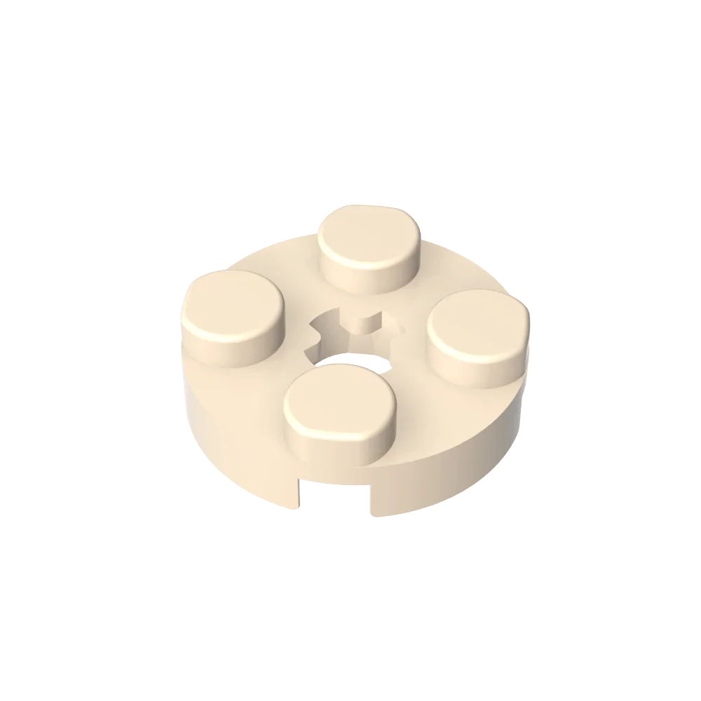 Gobricks GDS-609 PLATE 2X2 ROUND | Compatible Building Blocks for DIY Educational Models detail view