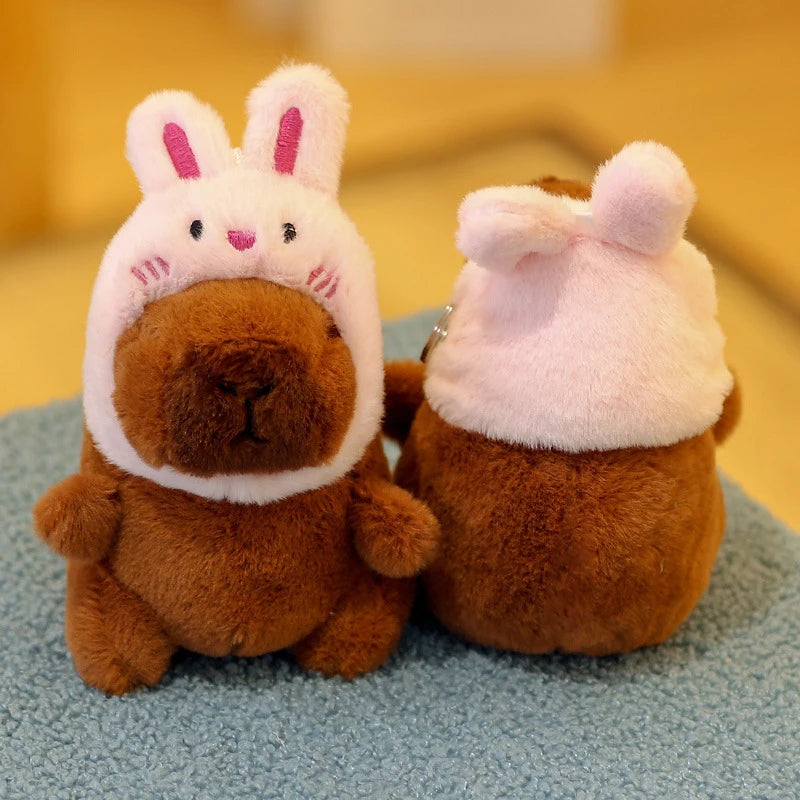Capybara Plush Keychain | Cartoon Bag Pendant and Car Keyring lifestyle view