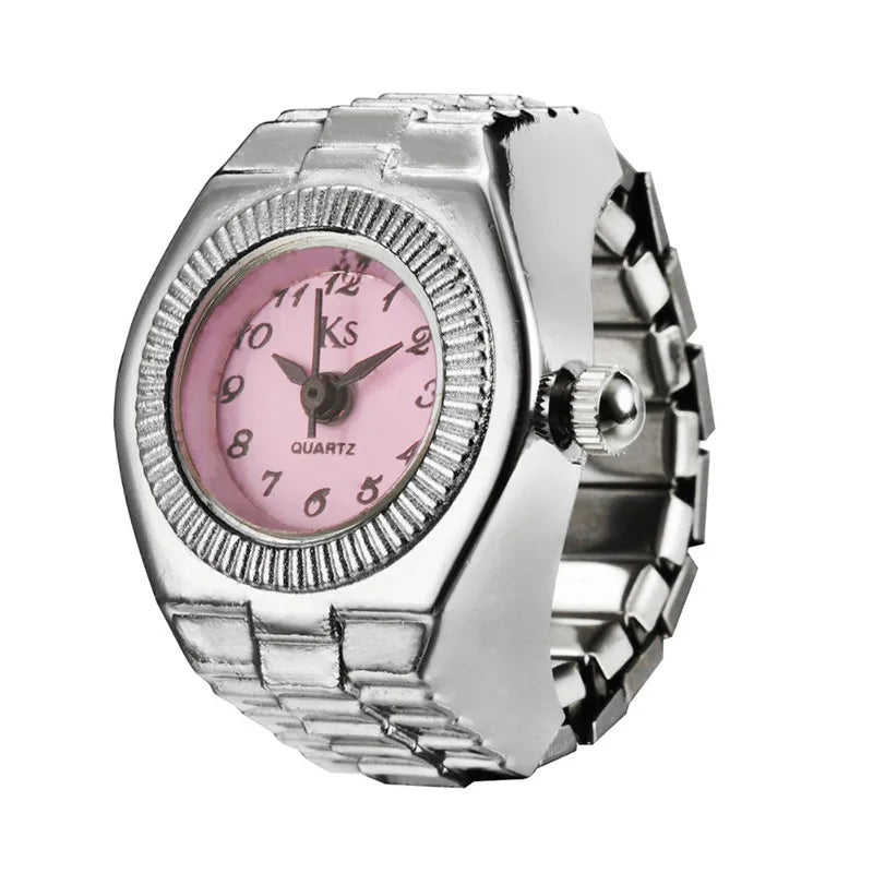 Retro Roman Vintage Punk Finger Watch Ring