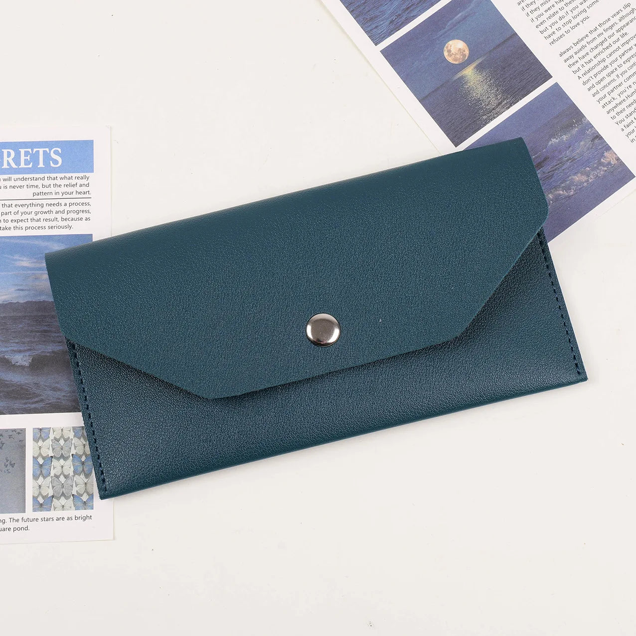 Envelope Coin Money Holder Wallet | PU Leather Classic Fashion Purse for Women additional angle