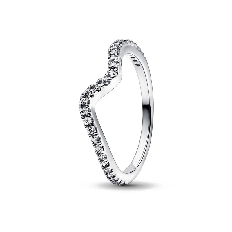 Hot Selling 925 Silver Blue, Green, Heart-Shaped Square Ring Suitable For Women's Exq alternate view