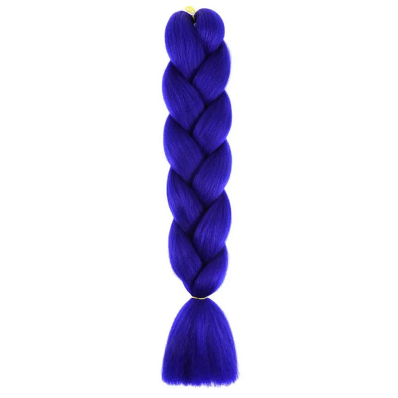 24Inch Synthetic Long Box Jumbo Braiding Hair Extensions Yaki Straight Texture for additional angle