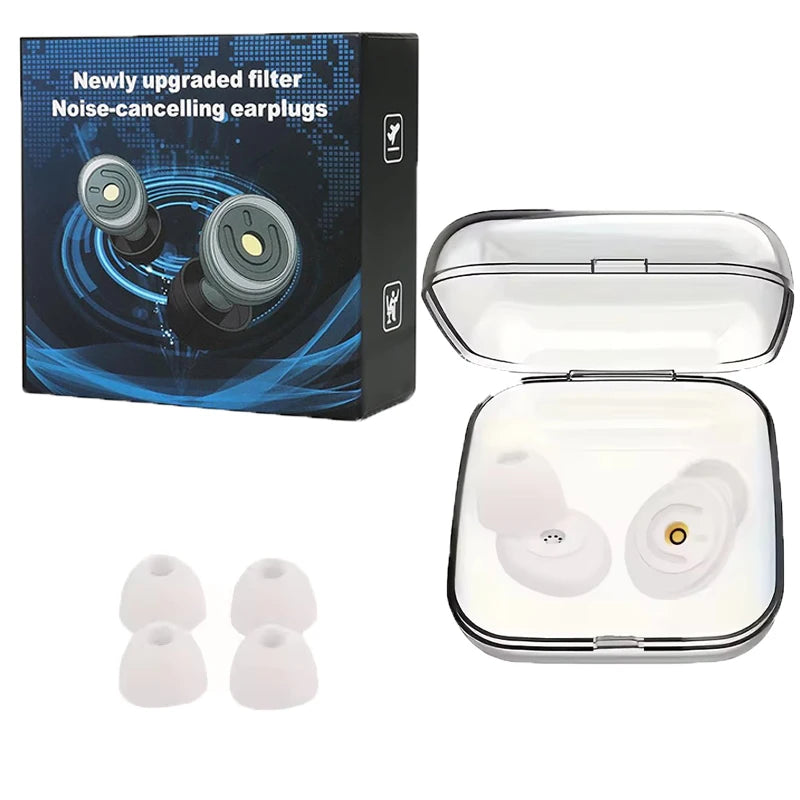Silicone Ear Plugs for Noise Reduction | Reusable Sleeping Earplugs alternate view