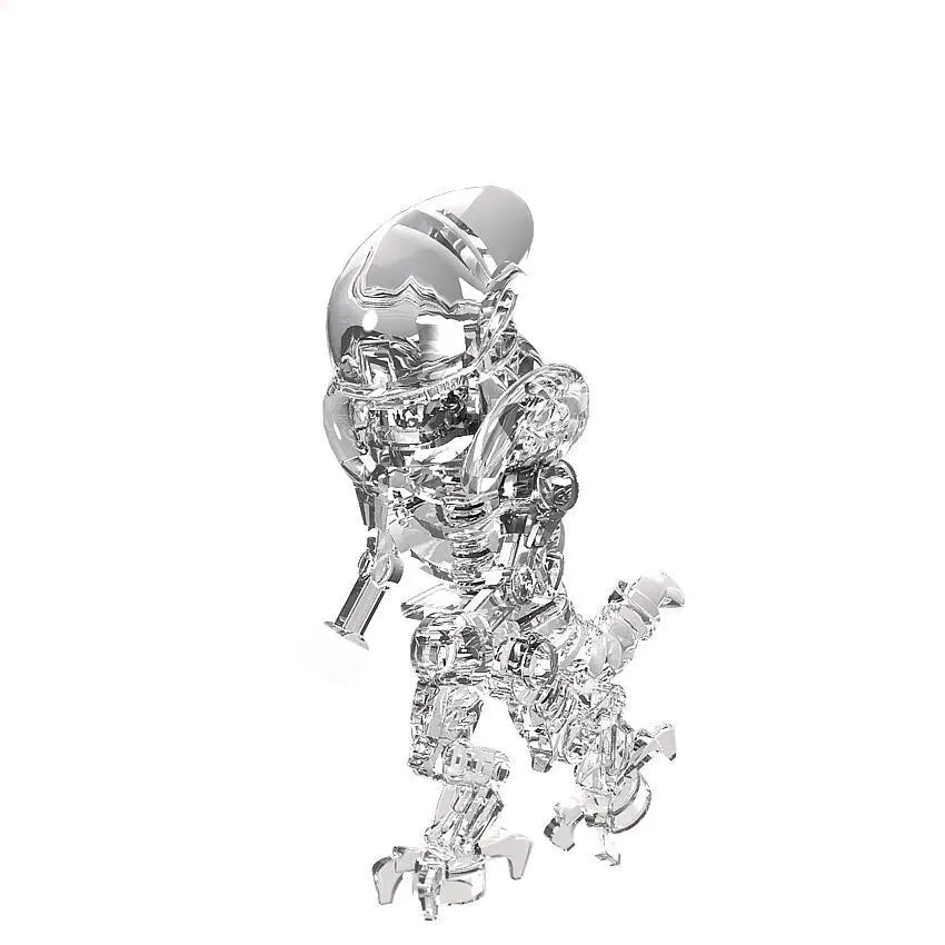 Alien Robot Monster Building Blocks | Creative Horror Movie Building Toy Set additional angle