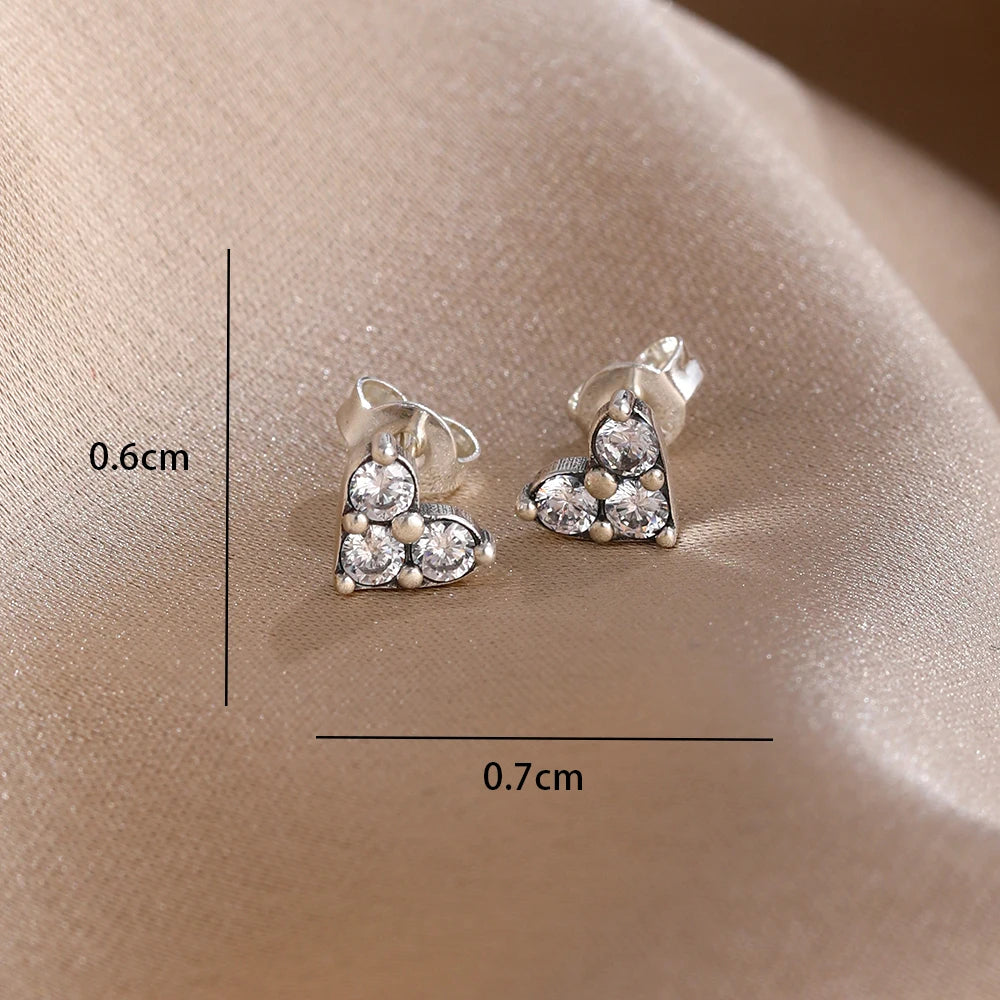 2026 New Hot Sale Blue Zircon Earrings for Women with European and American Style Fash close-up view