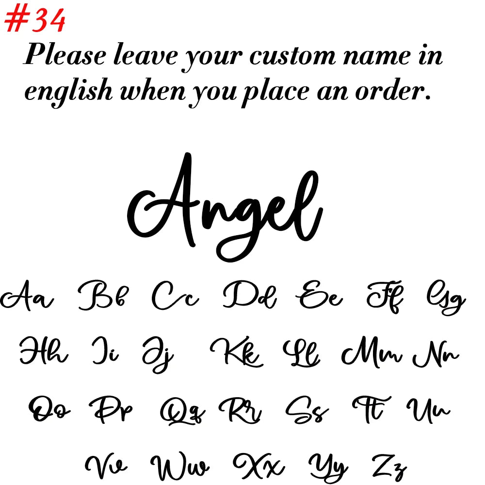 Custom Name Necklace for Women Personalised Cursive Letter Pendant Stainless Steel Jew close-up view