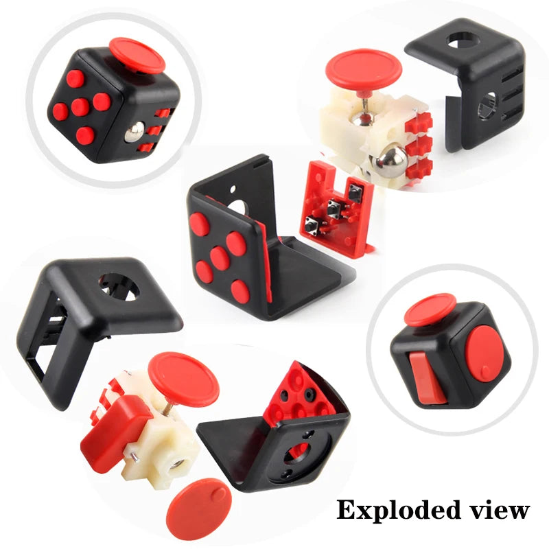 6/12 Sides Rainbow Fidget Cube | Decompression Sensory Toy for Anxiety and ADHD lifestyle view