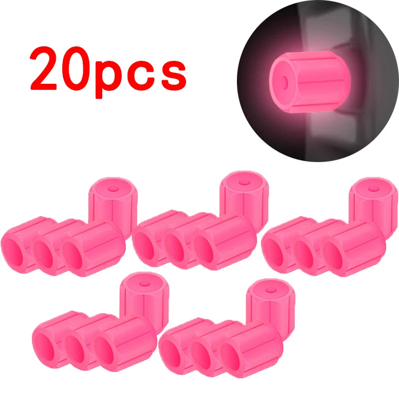 Luminous Tire Valve Caps Car Motorcycle 4/8/20 Pcs additional angle