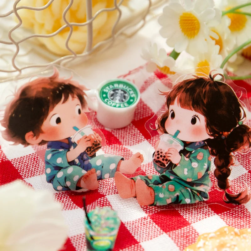 Journal GO 30pcs Cute Girl Stickers DIY Planner Scrapbooking Collage Junk Journal Dairy Notepad Phone Case Lovely Paradise Decal