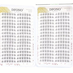 384 Sunflower DIY Eyelash Extension Kit - Large Capacity, Natural C-Shape Cluster 9-11mm, Lightweight Cartoon Style