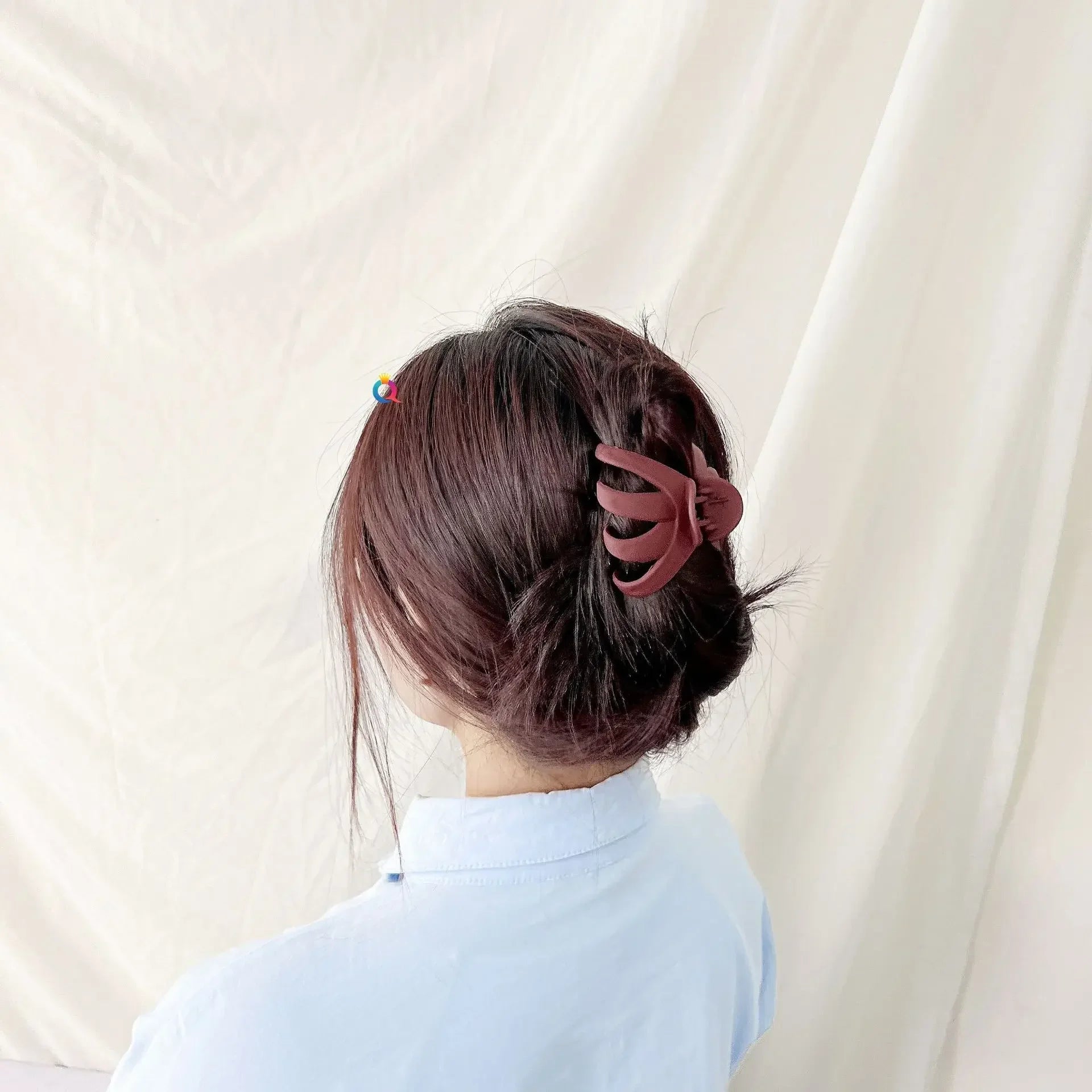 Frosted Octopus Hair Claw Solid Color Ponytail Clip Korean Simple Women Girls Non-Slip Shark Claw Irregular Hair Accessories