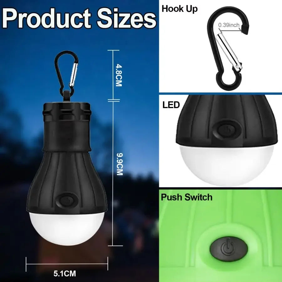 Portable Camping Light | Super Bright LED Lantern Bulb for Emergencies detail view