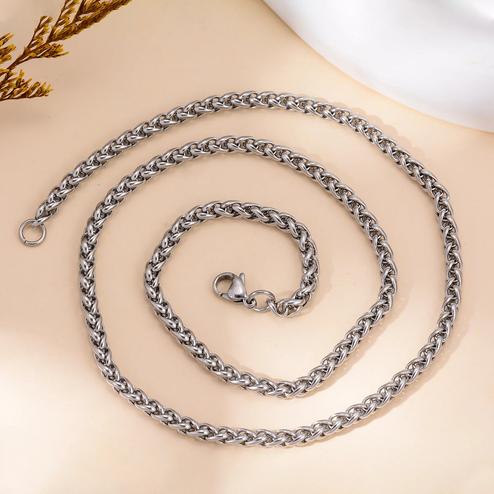 Stainless Steel Keel Link Chain Necklace for Men Women | Unisex Hip Hop Chain 16-40 additional angle