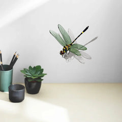 Realistic Dragonfly Wall Sticker | Home Decoration Decals close-up view