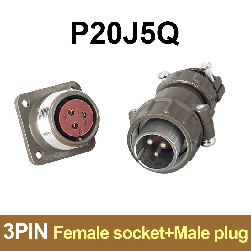 P20 Series Connector 2 3 4 5 7 Core 20mm Plug and Socket | Waterproof Circular Connec lifestyle view