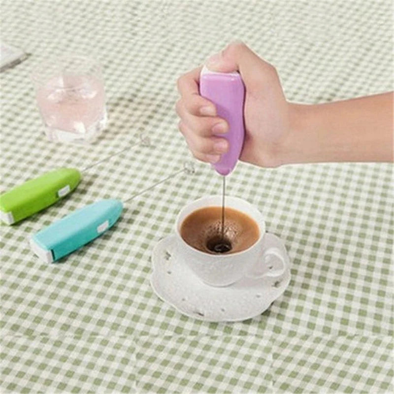 Mini Electric Egg Beater | Handheld Milk Frother and Coffee Whisk additional angle