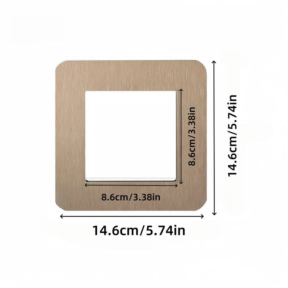 Square Switch Wall Sticker | Pre-stuck Decorative Switch Cover, 14.6x14.6cm alternate view