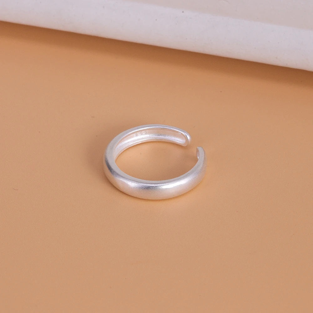 VENTFILLE 925 Sterling Silver Geometric Multilayer Round Bead Ring Female Fashion Pun lifestyle view