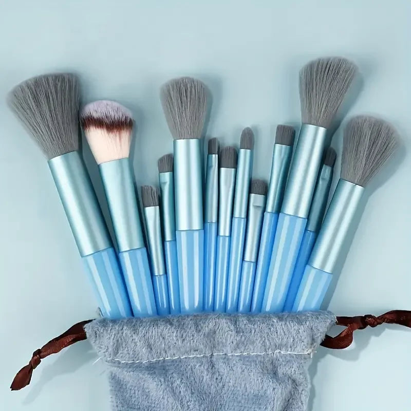 13-Piece Makeup Brush Set | Complete Eye Shadow, Concealer & Powder Brush Kit alternate view