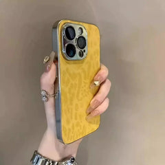 Luxury Leopard Print Phone Case For iPhone 11 12 13 14 15 16 17 18 Pro Max Plus Air Shockproof Bumber Cases Cover