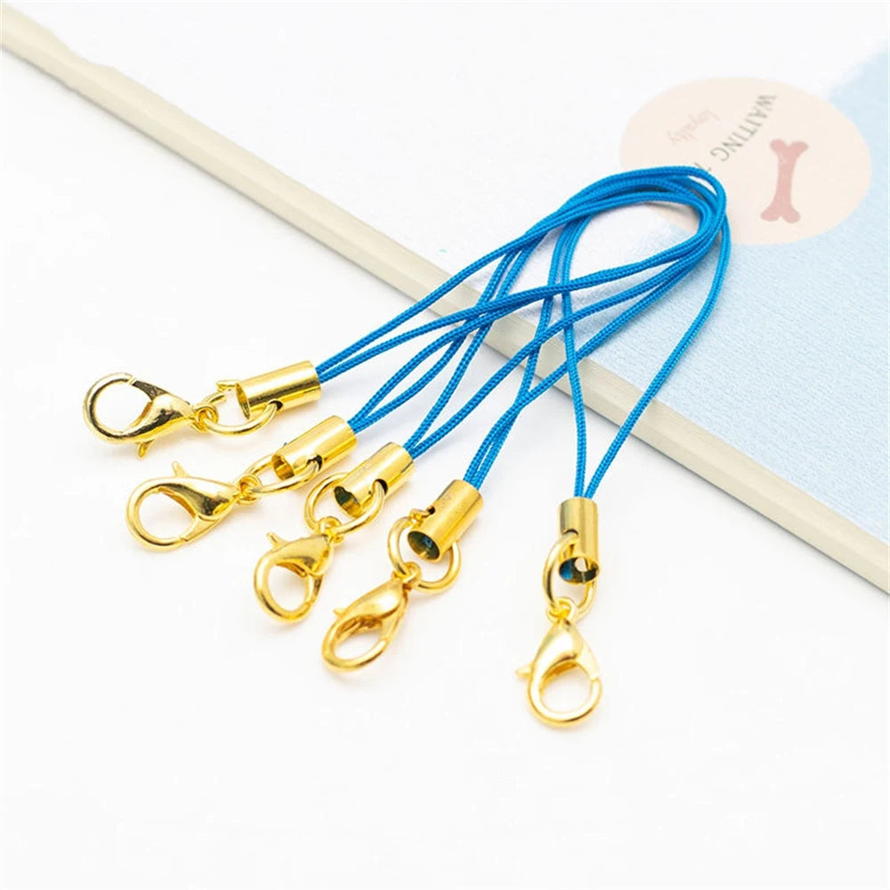 50pcs Cell Phone Lanyard Strap String Mobile Hook With Lobster Clasp Ring Keychain For D detail view