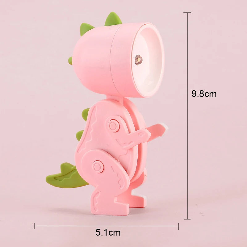 Mini Dinosaur Night Light | Battery-Powered Folding LED Lamp for Kids Bedroom alternate view