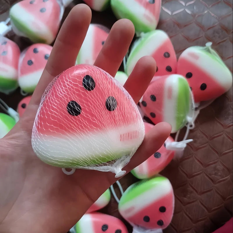 Cute Watermelon Squishy Fidget Toy | Slow Rebound Stress Relief Squeeze Toy additional angle