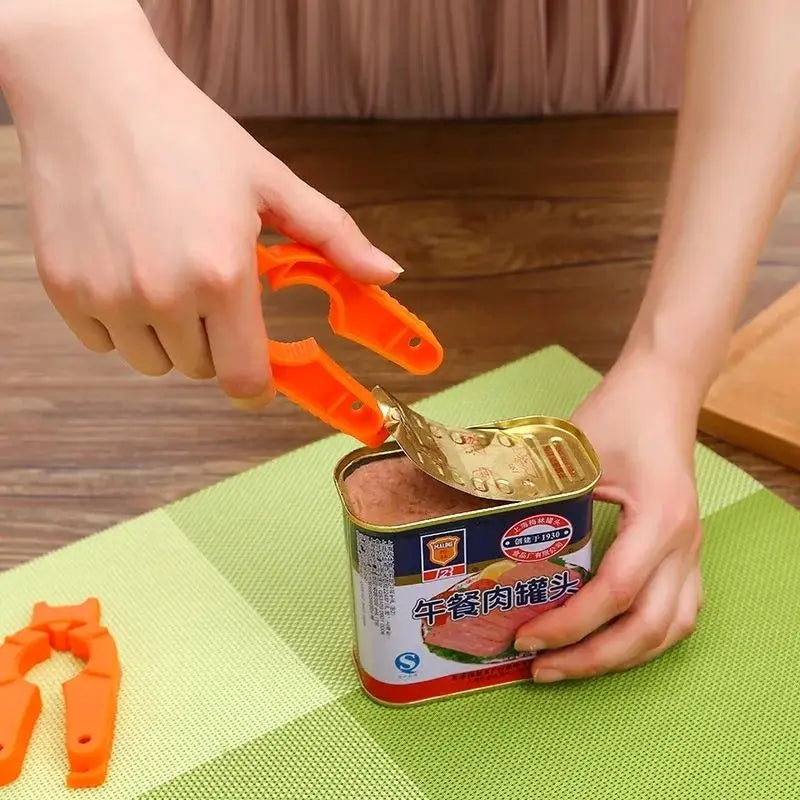 Multi-functional Creative Plastic Manual Non-slip Can Opener Portable Drink Kitchen Ga close-up view