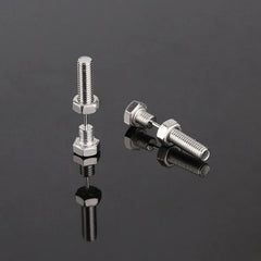 2Pcs Unisex Gothic Punk Rock Stainless Steel Nail Screw Piercing Stud Earrings Novelt alternate view