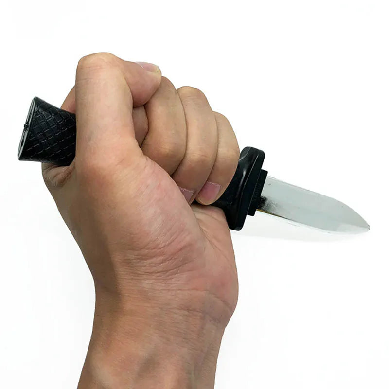 Plastic Retractable Knife Halloween Party Children's Fun Props Birthday Halloween Gift close-up view