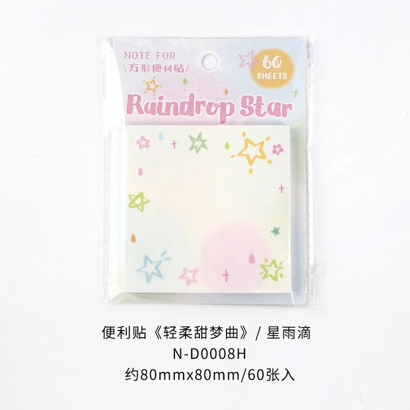 60pcs/lot Kawaii Ins Message Memo DIY Handmade additional angle